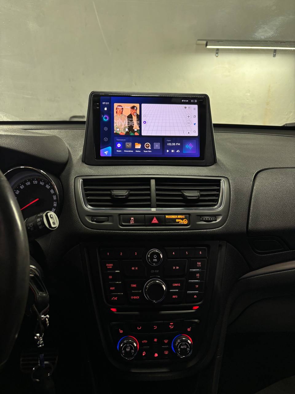 TEYES CC3 2K после установки в Opel Mokka
