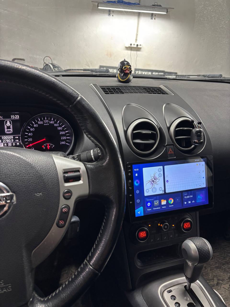 TEYES CC3L после выполнения работ в Nissan Qashqai.