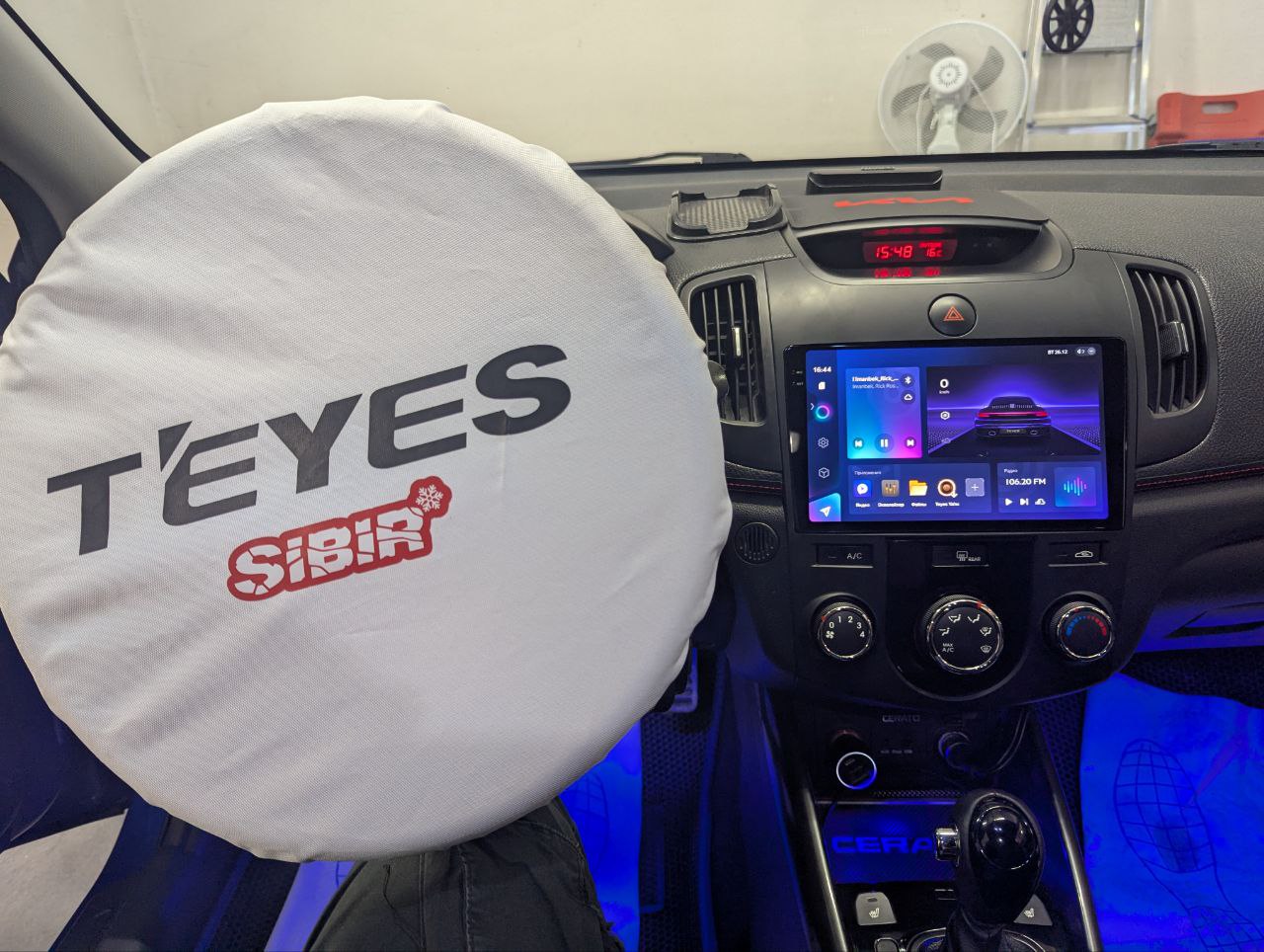 Kia Cerato после работы: установка teyes cc3 2k в TEYES Sibir