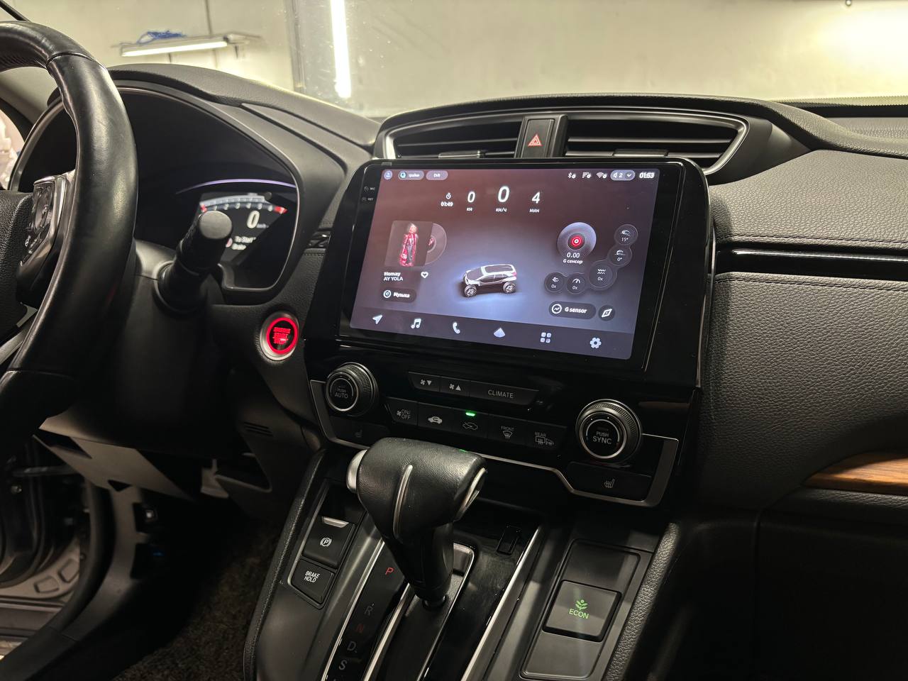 TEYES CC4 PRO, русификация и видеорегистратор после выполнения работ в Honda CR-V.
