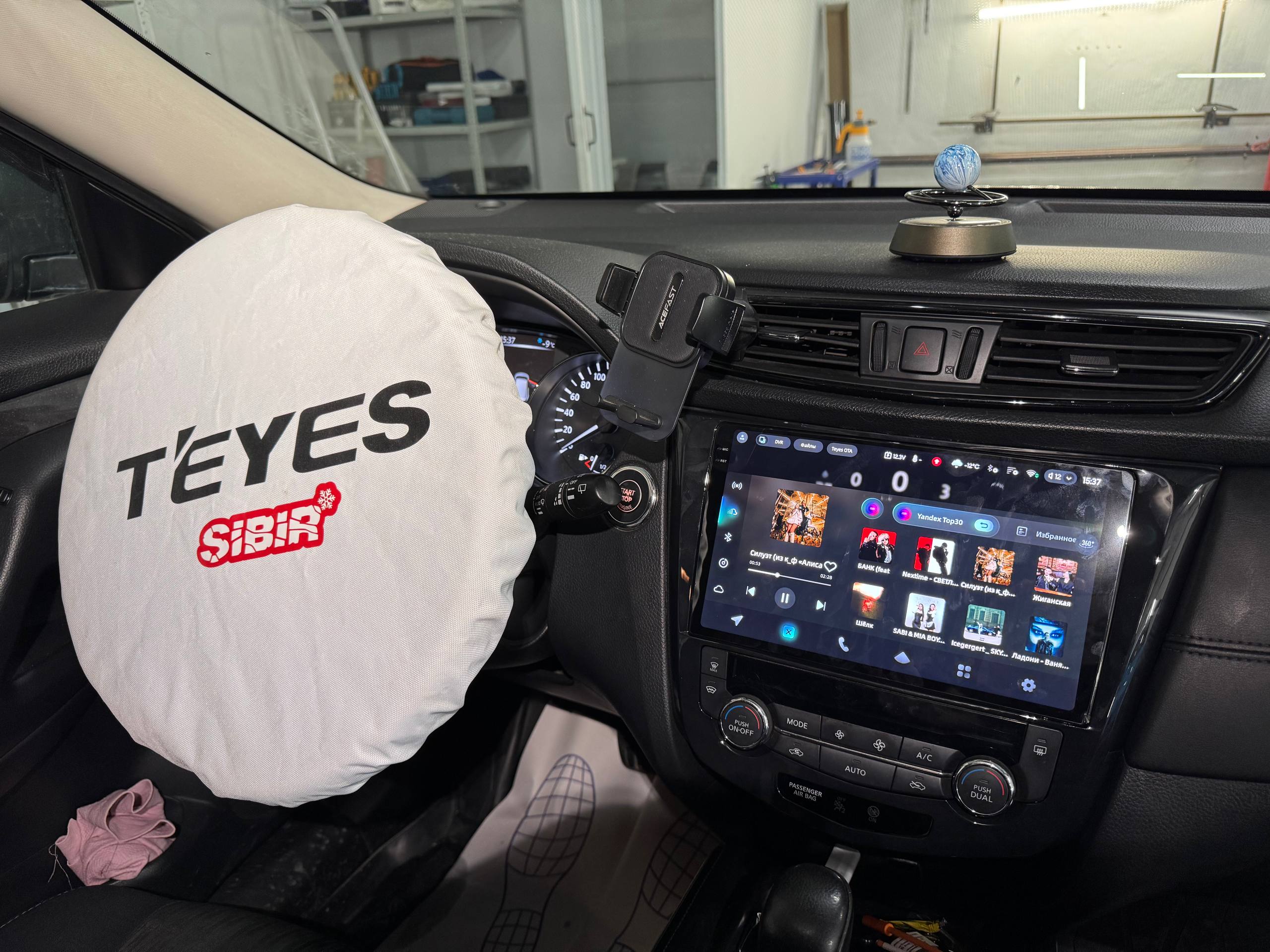 TEYES CC4 PRO после установки в Nissan X-Trail