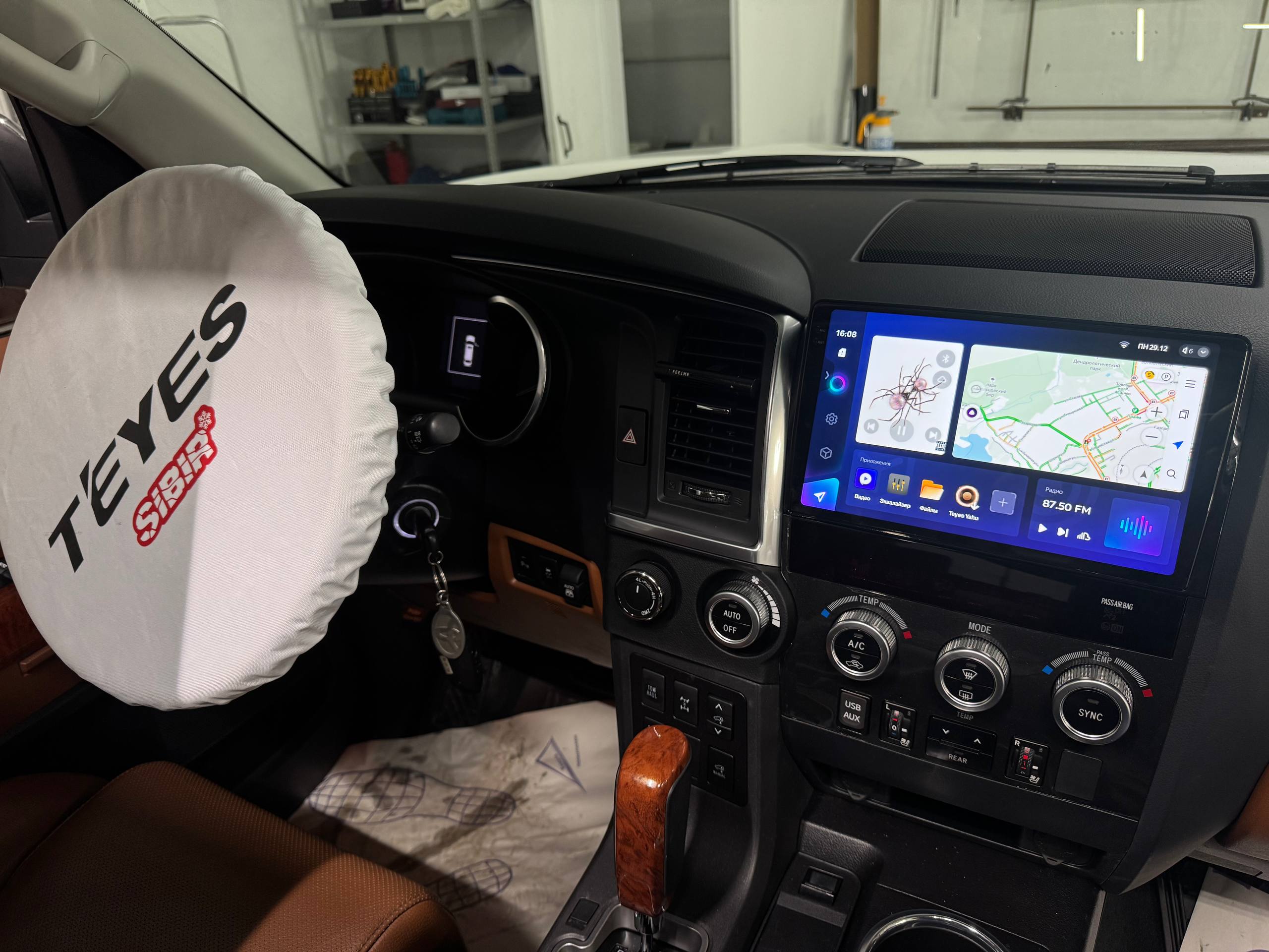 TEYES CC3 2K и подключение камер после выполнения работ в Toyota Tundra.