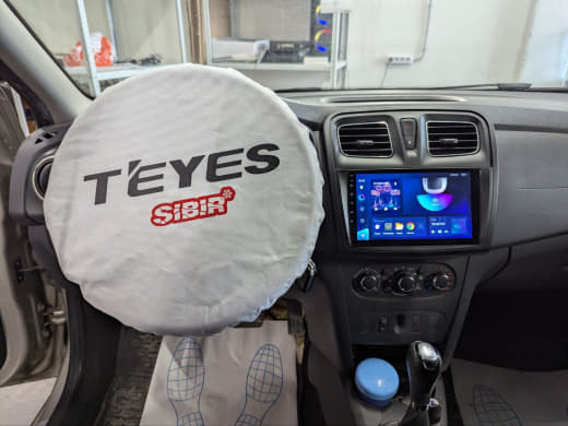 Установка TEYES CC3 2K в Renault Logan 2 — готовая мультимедиа после работы TEYES Sibir