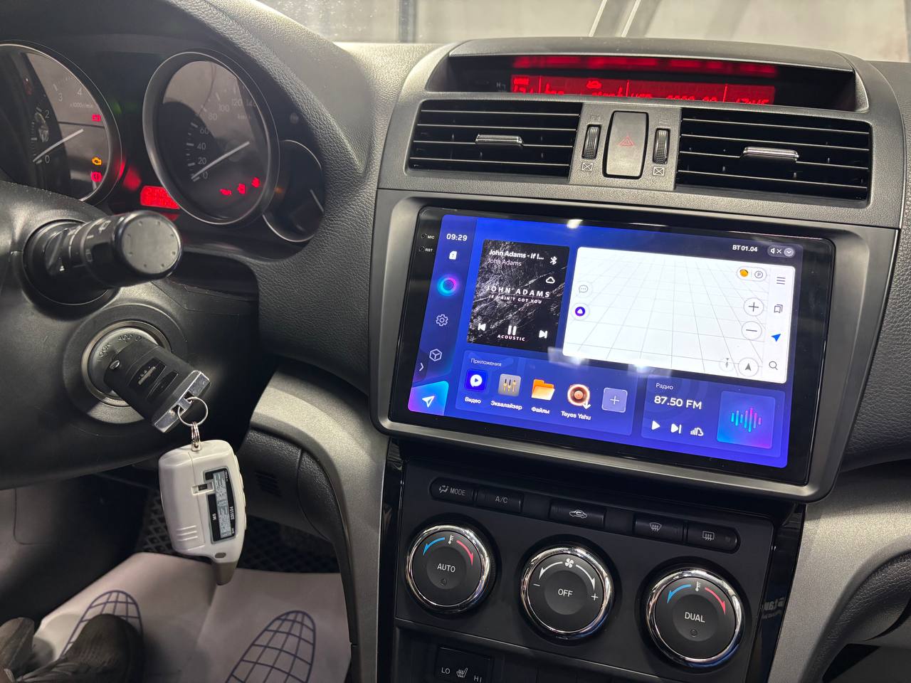 Интерфейс мультимедиа TEYES CC3 2K в Mazda 6