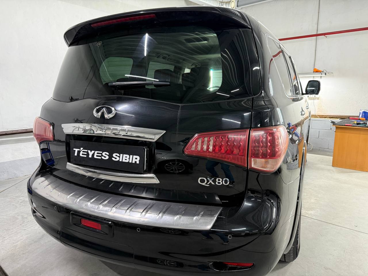 Дополнительная работа с Infinity QX80 в установочном центре TEYES Sibir