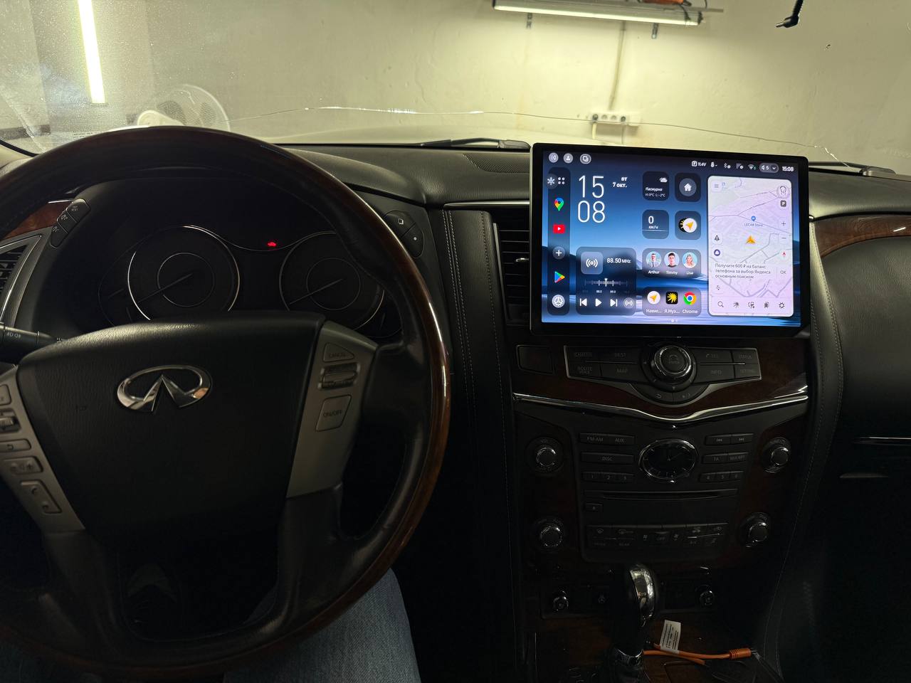 Infinity QX80: установка teyes cc4 pro в установочном центре TEYES Sibir